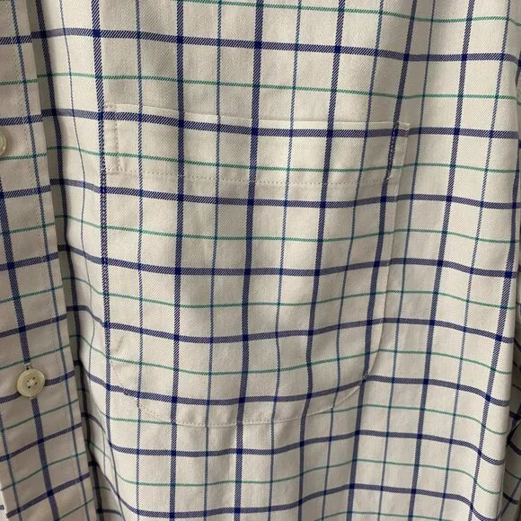 Brooks Brothers Regent Non-Iron Checkered windowpane Cotton Shirt Size XL - Picture 4 of 10